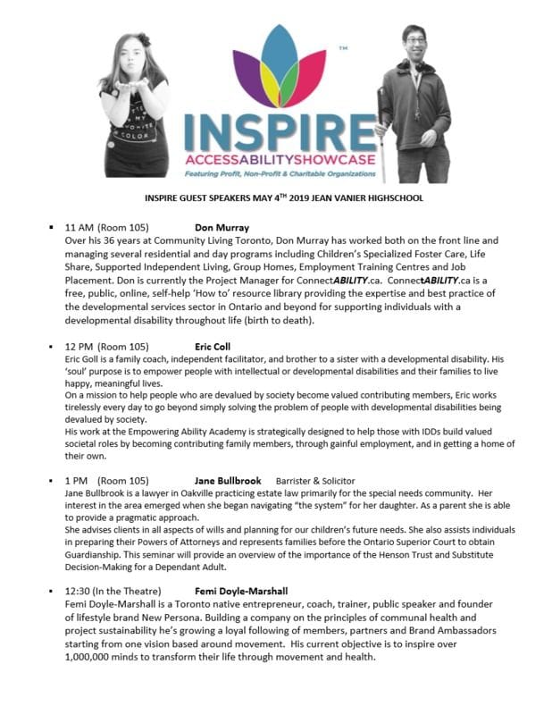 REMINDER: INSPIRE SHOWCASE MAY 4TH...... REMINDER: INSPIRE SHOWCASE MAY 4TH......